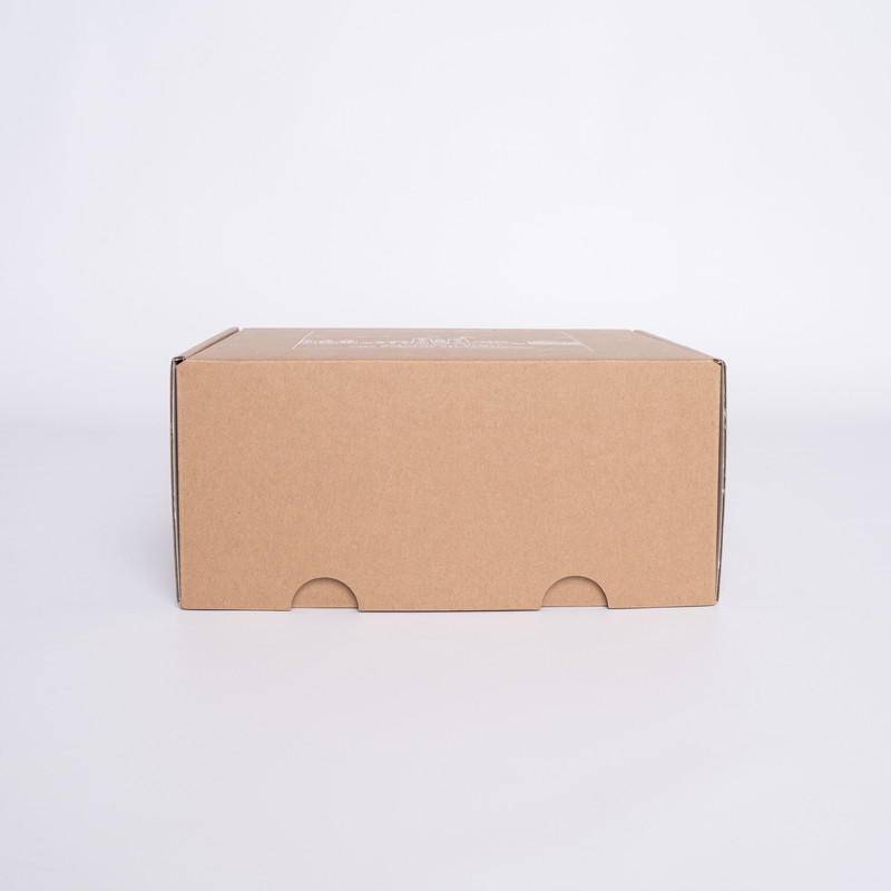 Customized Postpack Extra-strong 25x23x11 CM | POSTPACK | SCREEN PRINTING ON ONE SIDE IN TWO COLOURS