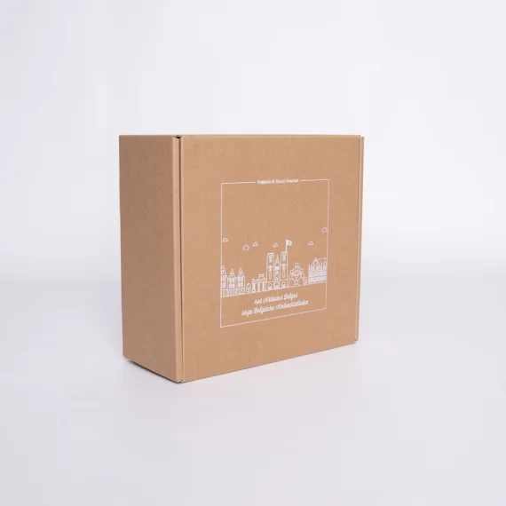 Customized Laminated Postpack 25x23x11 CM | LAMINATED POSTPACK | SCREEN PRINTING ON ONE SIDE IN ONE COLOUR
