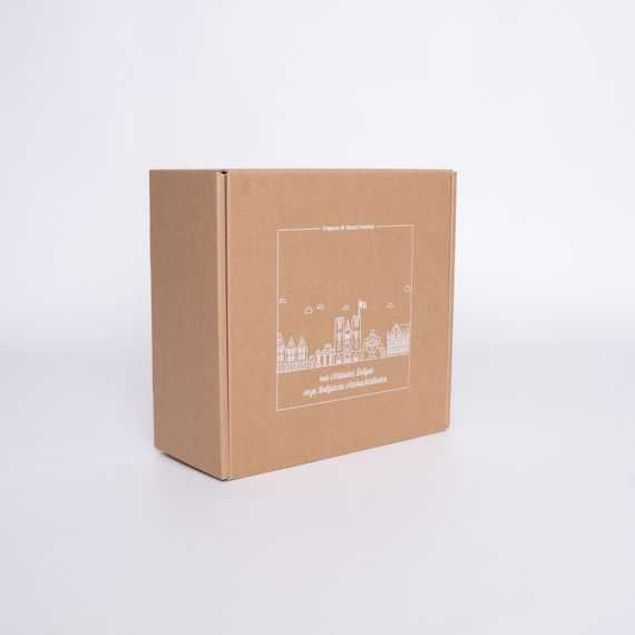 Laminierte Postverpackung 25x23x11 CM | POSTPACK LAMINIERT | SIEBDRUCK AUF EINER SEITE IN EINER FARBE