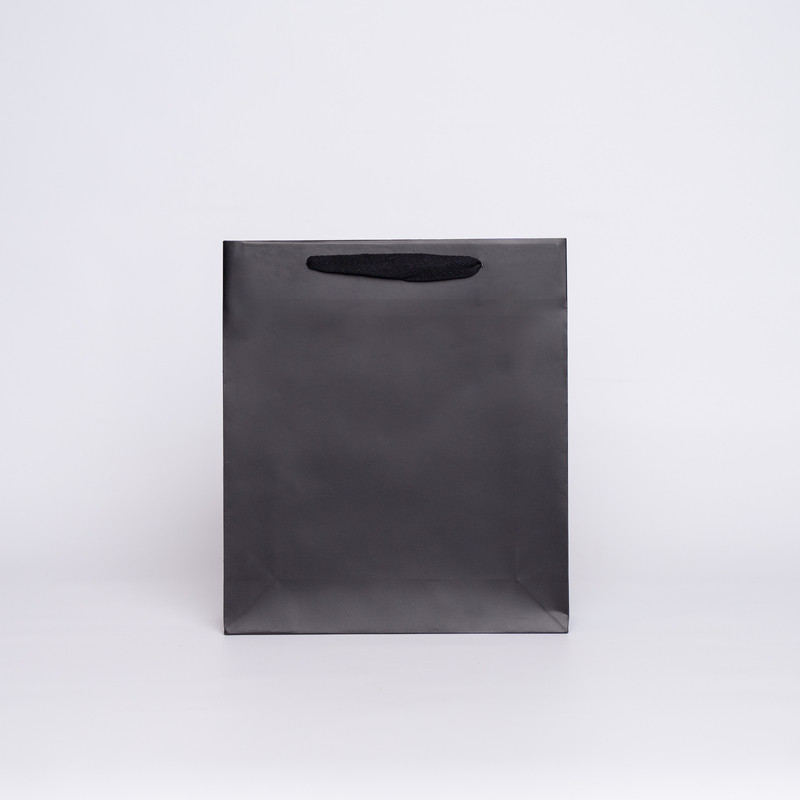 Customized Laminated Personalized shopping bag Noblesse 28x8x32 CM | LAMINATED NOBLESSE PAPER BAG | SCREEN PRINTING ON ONE SI...