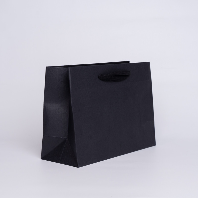 Shopping bag personalizzata Noblesse 30x12x22 CM | SHOPPING BAG NOBLESSE PREMIUM | STAMPA SERIGRAFICA SU DUE LATI IN UN COLORE
