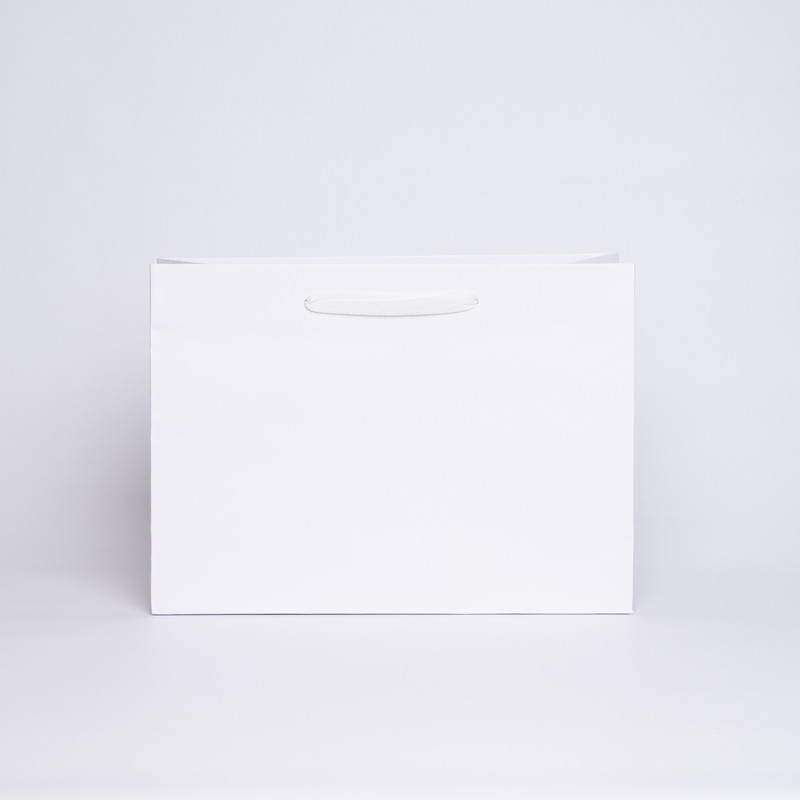 Shopping bag personalizzata Noblesse 40x15x29 CM | SHOPPING BAG NOBLESSE PREMIUM | STAMPA SERIGRAFICA SU UN LATO IN UN COLORE