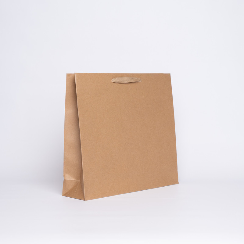 Shopping bag personalizzata Noblesse Laminata 42x11x38 CM | SHOPPING BAG NOBLESSE LAMINATA | STAMPA SERIGRAFICA SU UN LATO IN...