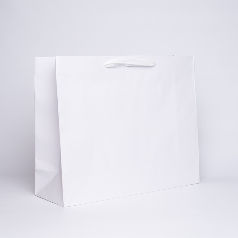 Customized Personalized shopping bag Noblesse 53x18x43 CM | PREMIUM NOBLESSE PAPER BAG | SCREEN PRINTING ON TWO SIDES IN TWO ...