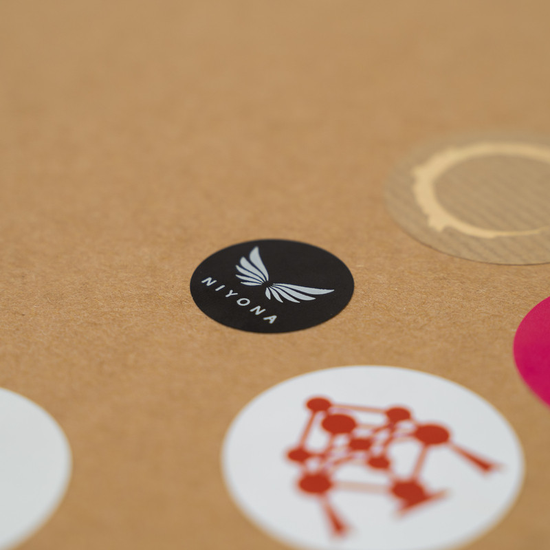 Customized Customizable stickers 4,6x3,1 CM | STICKER | HOT FOIL PRINTING