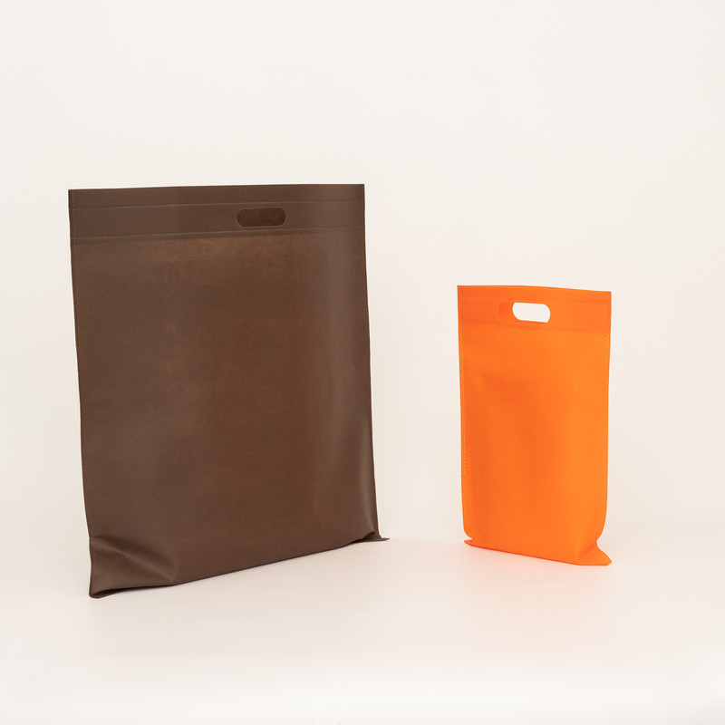 Tasche aus personalisiertem Vliesstoff 25x35 CM | US TNT DKT BAG | SIEBDRUCK AUF EINER SEITE IN ZWEI FARBEN