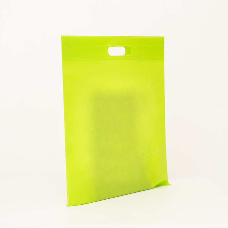 Customized Customized non-woven bag 40x45 CM | NON-WOVEN TNT DKT BAG| SCREEN PRINTING ON ONE SIDE IN TWO COLORS