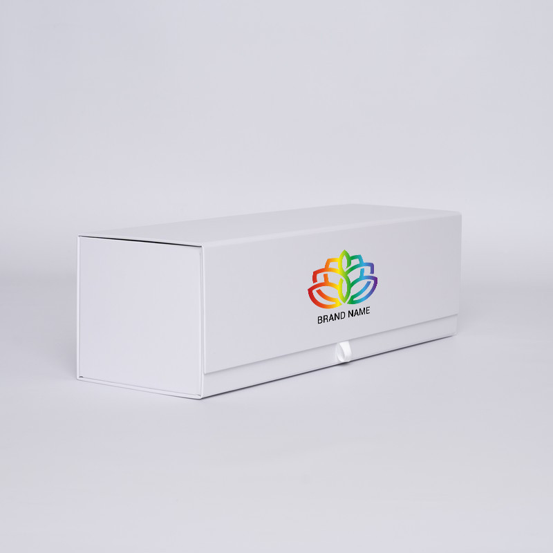 Boîte aimantée personnalisée Bottlebox 12x40,5x12 CM | BOTTLE BOX | BOÎTE POUR 1 BOUTEILLE MAGNUM | IMPRESSION NUMERIQUE ZONE...