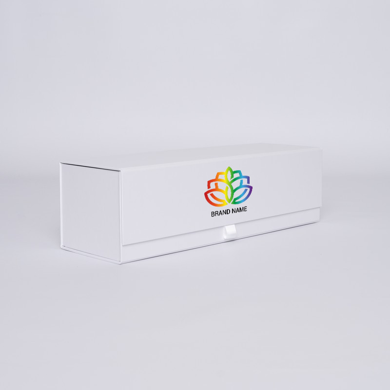 Boîte aimantée personnalisée Bottlebox 10x33x10 CM | BOTTLE BOX |BOÎTE POUR 1 BOUTEILLE | IMPRESSION NUMERIQUE ZONE PRÉDÉFINIE