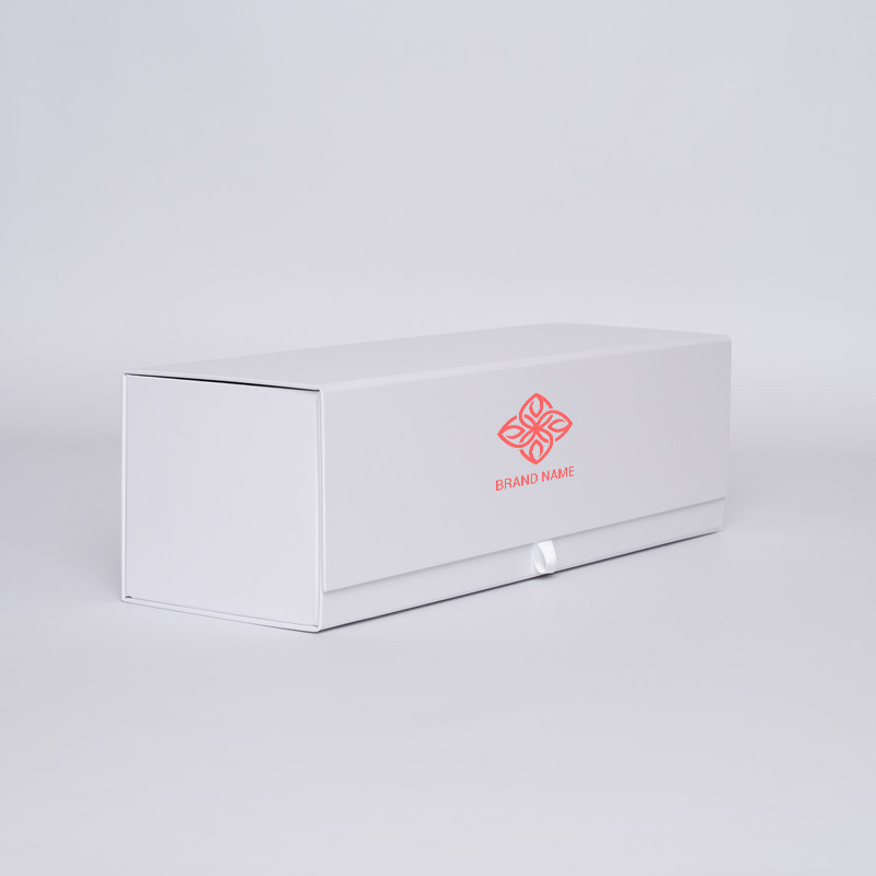 PERSONALISIERT Flaschenbox Magnetbox 12x40,5x12 CM | BOTTLE BOX | BOÎTE POUR 1 BOUTEILLE MAGNUM | IMPRESSION EN SÉRIGRAPHIE S...