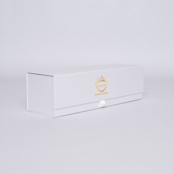 Caja magnética personalizada Bottlebox 10x33x10 CM | BOTTLE BOX |CAJA PARA 1 BOTELLA | ESTAMPADO EN CALIENTE