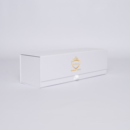 Gepersonaliseerde Gepersonaliseerde magnestische geschenkdoos Bottlebox 10x33x10 CM | BOTTLE BOX |BOÎTE POUR 1 BOUTEILLE | IM...