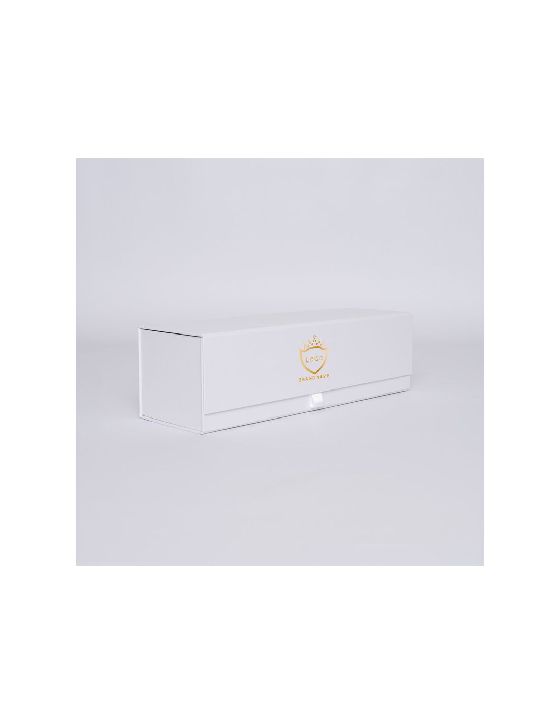 Boîte aimantée personnalisée Bottlebox 10x33x10 CM | BOTTLE BOX |BOÎTE POUR 1 BOUTEILLE | IMPRESSION À CHAUD
