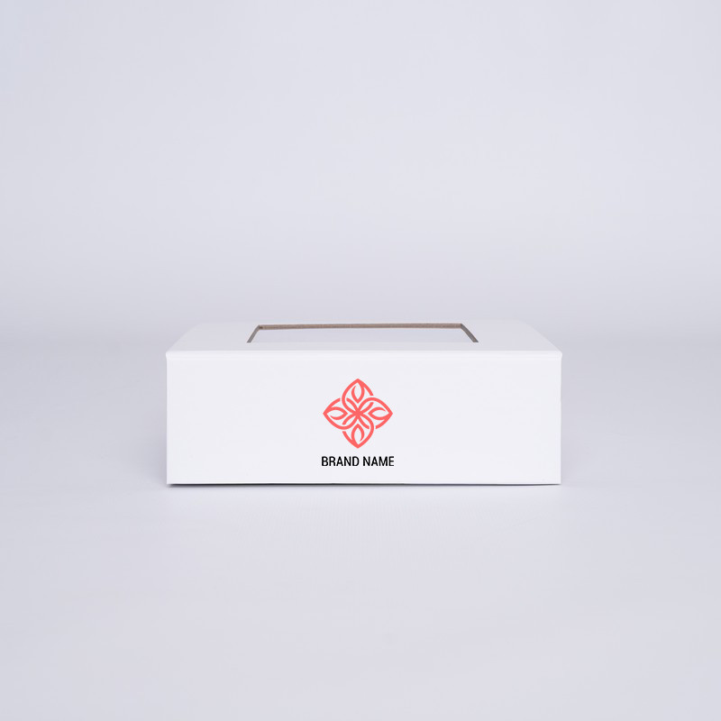 Gepersonaliseerde Gepersonaliseerde magnestische geschenkdoos Clearbox 15x15x5 CM | CLEARBOX | ZEEFBEDRUKKING OP 1 ZIJDE IN 2...