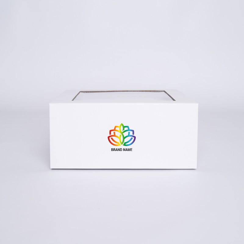 Personalisierte Clearbox Magnetbox 22x22x10 CM | CLEARBOX | IMPRESSION NUMERIQUE ZONE PRÉDÉFINIE