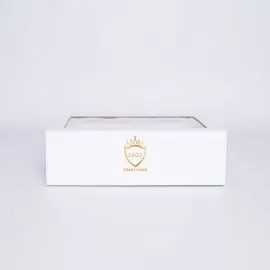 Gepersonaliseerde Gepersonaliseerde magnestische geschenkdoos Clearbox 33x22x10 CM | CLEARBOX | IMPRESSION À CHAUD