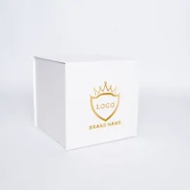 Customized Personalized Magnetic Box Cubox 22x22x22 CM | CUBOX | HOT FOIL STAMPING