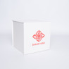 Boîte aimantée personnalisée Cubox 22x22x22 CM | CUBOX | IMPRESSION EN SÉRIGRAPHIE SUR UNE FACE EN UNE COULEUR