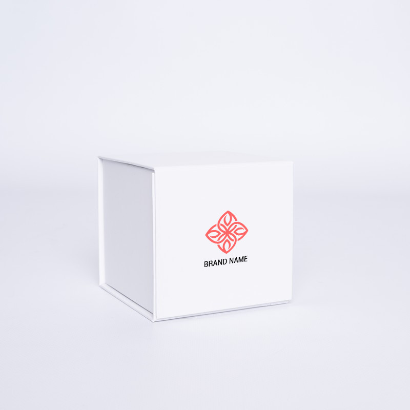 Customized Personalized Magnetic Box Cubox 10x10x10 CM | CUBOX | IMPRESSION EN SERIGRAPHIE SUR UNE FACE EN DEUX COULEURS