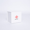 Boîte aimantée personnalisée Cubox 10x10x10 CM | CUBOX | IMPRESSION EN SERIGRAPHIE SUR UNE FACE EN DEUX COULEURS