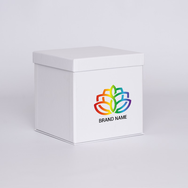 Caja personalizada Flowerbox 18x18x18 CM | CAJA FLOWERBOX | IMPRESIÓN DIGITAL EN ÁREA PREDEFINIDA
