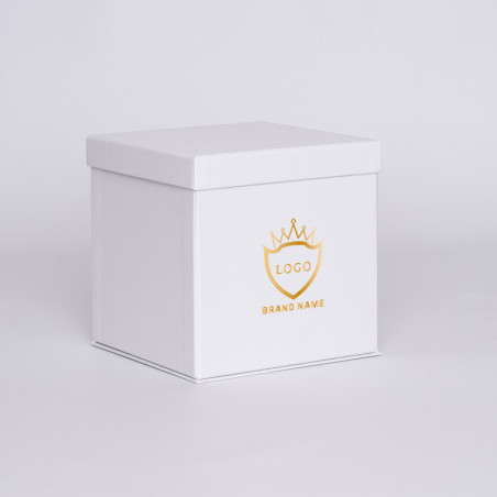 Caja personalizada Flowerbox 18x18x18 CM | CAJA FLOWERBOX | ESTAMPADO EN CALIENTE