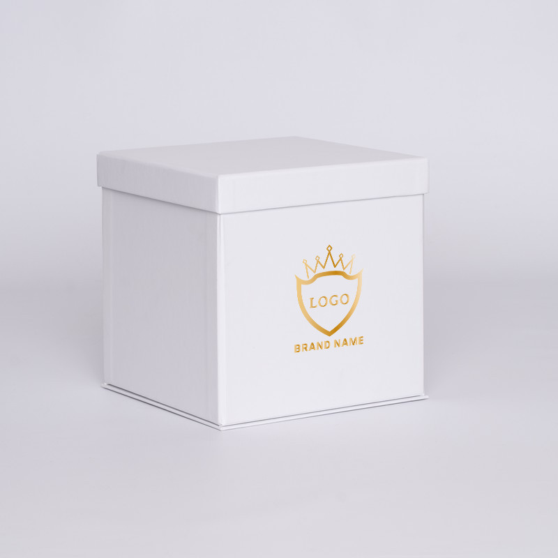 Boîte cloche personnalisée Flowerbox 25x25x25 CM | FLOWERBOX |IMPRESSION À CHAUD