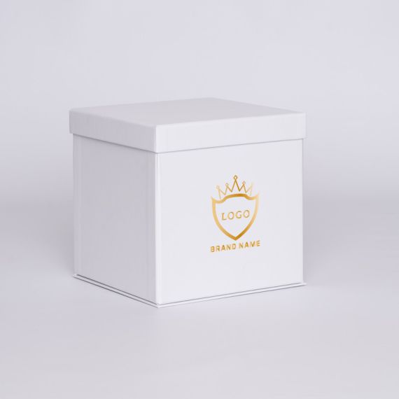 Gepersonaliseerde Gepersonaliseerde doos met deksel Flowerbox 25x25x25 CM | FLOWERBOX |WARMTEDRUK | CENTURYPRINT