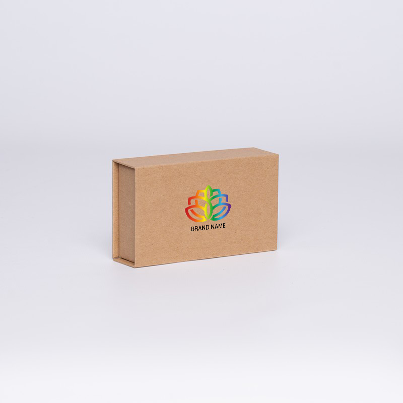 Gepersonaliseerde Gepersonaliseerde magnestische geschenkdoos Hingbox 12x7x3 cm | HINGBOX | DIGITALE BEDRUKKING OP GEDEFINIEE...