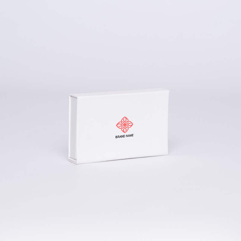 Caja magnética personalizada Hingbox 12x7x2 CM | CAJA HINGBOX | IMPRESIÓN SERIGRÁFICA DE UN LADO EN DOS COLORES
