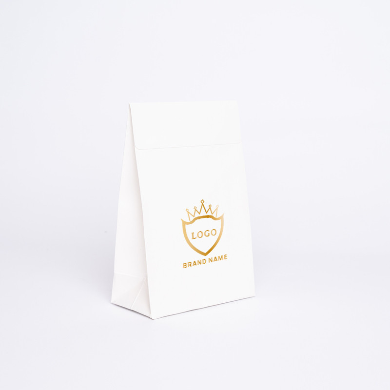 Customized Personalized paper pouch Noblesse 12x6x18 CM | PAPER POUCH NOBLESSE | HOT FOIL PRINTING
