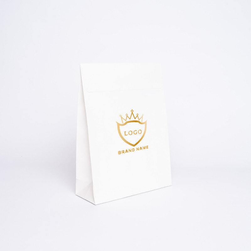 Customized Personalized paper pouch Noblesse 22x8x29 CM | PAPER POUCH NOBLESSE | HOT FOIL PRINTING