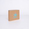 Customized Customizable Kraft Postpack 16,5x12,5x3 CM | POSTPACK | SCREEN PRINTING ON ONE SIDE IN ONE COLOUR
