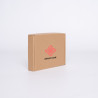 Customized Customizable Kraft Postpack 16,5x12,5x3 CM | POSTPACK | SCREEN PRINTING ON ONE SIDE IN TWO COLOURS