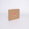 Postpack Kraft personalizzabile 22,5x17x3 CM | POSTPACK | STAMPA SERIGRAFICA SU UN LATO IN DUE COLORI