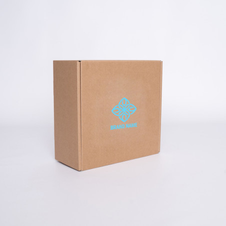 Customized Customizable Kraft Postpack 25x23x11 CM | POSTPACK | SCREEN PRINTING ON ONE SIDE IN ONE COLOUR