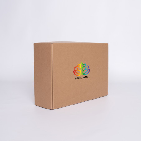 Postpack Kraft personalizable 34x24x10,5 CM | POSTPACK | IMPRESIÓN DIGITAL EN UN ÁREA PREDEFINIDA