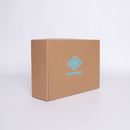 Postpack Kraft personalizzabile 34x24x10,5 CM | POSTPACK | SCREEN PRINTING ON ONE SIDE IN ONE COLOUR