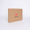 Customized Customizable Kraft Postpack 36,5x24,5x3 CM | POSTPACK | SCREEN PRINTING ON ONE SIDE IN TWO COLOURS