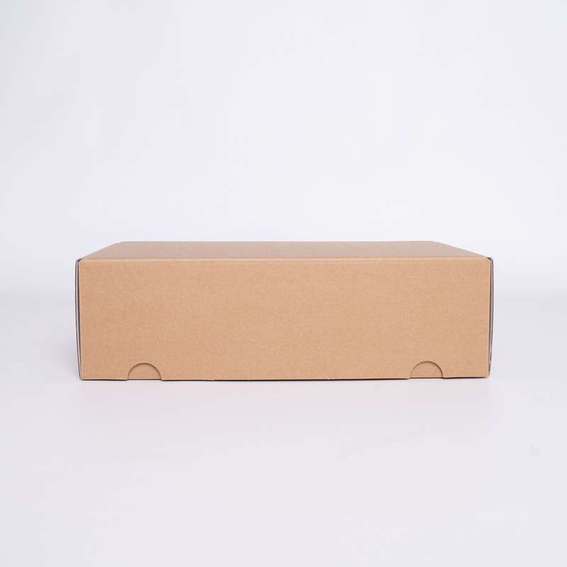 Personalisierbares Kraft-Postpack 42,5x31x15,5 CM | POSTPACK | SIEBDRUCK AUF EINER SEITE IN EINER FARBE