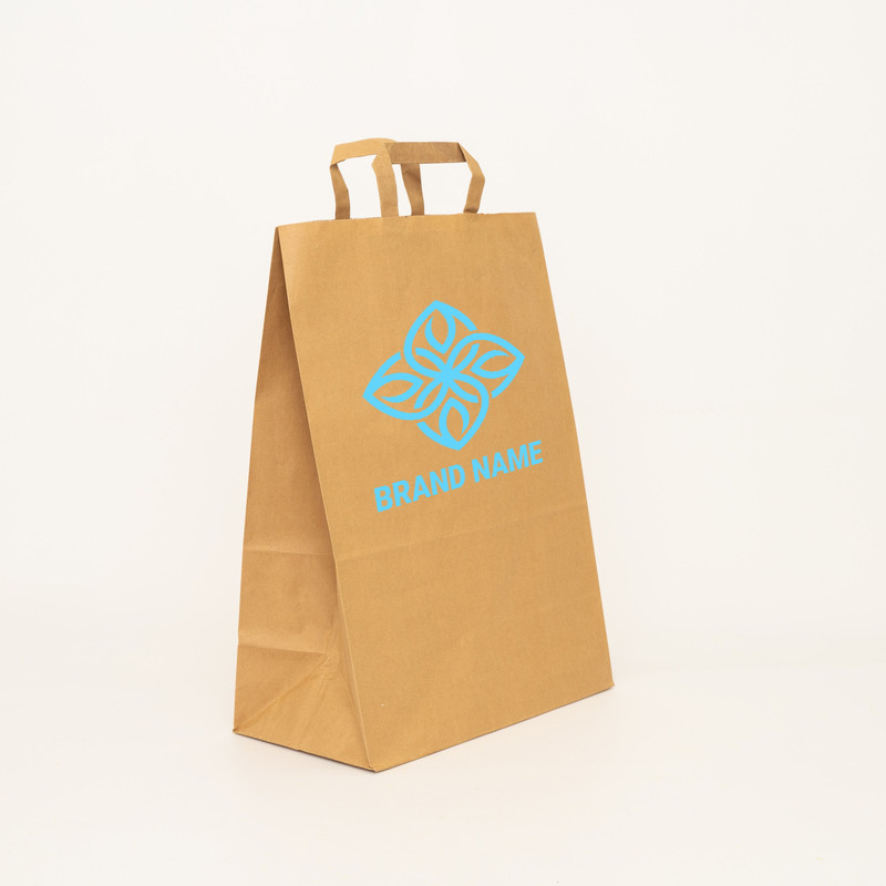 26x17x25 CM | SHOPPING BAG BOX | FLEXO PRINTING IN ONE COLOR ON FIXED AREAS ON BOTH SIDES