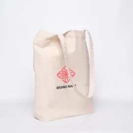 Customized Personalized reusable cotton bag 38x42 CM | TOTE BAG EN COTON | IMPRESSION EN SÉRIGRAPHIE SUR UNE FACE EN DEUX COU...