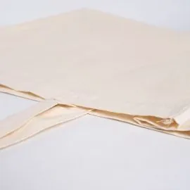 Bolsa de algodón reutilizable personalizada 48x20x40 CM | KATOENEN WINKELTAS | ZEEFBEDRUKKING AAN 1 ZIJDE IN 2 KLEUREN