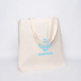 Kundenspezifische wiederverwendbare Baumwolltasche 48x20x40 CM | COTTON SHOPPING BAG | SCREEN PRINTING ON TWO SIDES IN ONE CO...