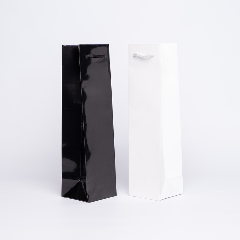 12 x 9 x 39 cm | Papiertasche mit Kordel | Offsetdruck