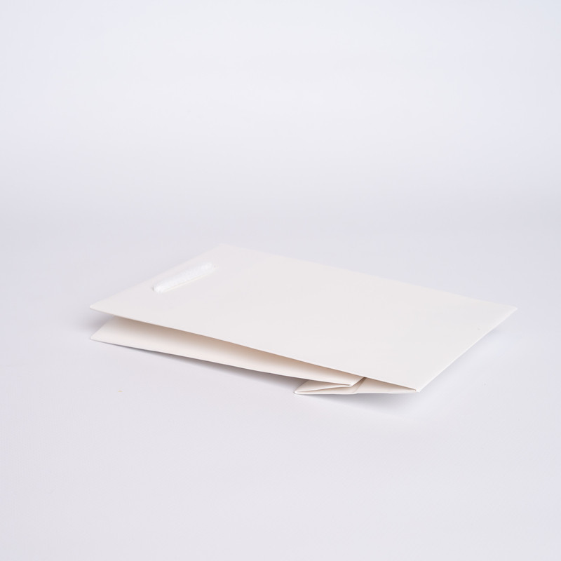 16 x 7,5 x 24 cm | Papiertasche mit Kordel | Offsetdruck