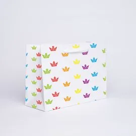 Sac papier personnalisé Noblesse 22x10x38 CM | SAC PAPIER NOBLESSE | IMPRESSION OFFSET SUR L'ENSEMBLE DU SAC