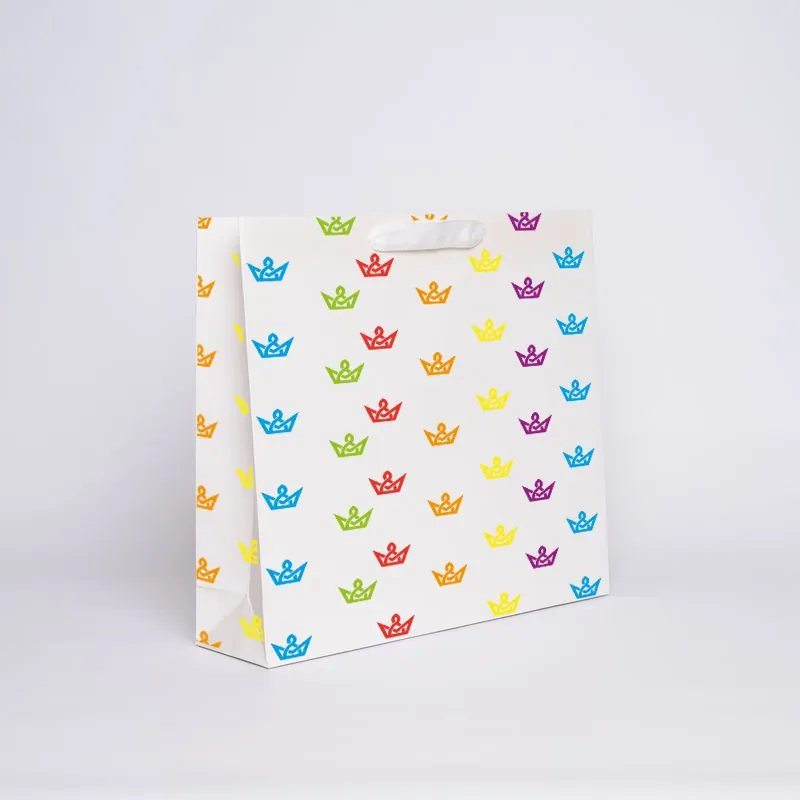 Noblesse personalisierte Papiertüte 42x15x35 cm | NOBLESSE PAPIERTÜTE | 4 SEITEN OFFSETDRUCK