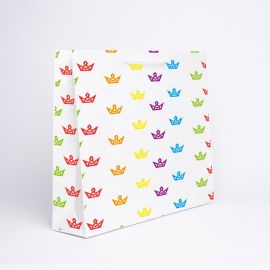 Noblesse personalisierte Papiertüte 45x14x36 cm | NOBLESSE PAPIERTÜTE | 4 SEITEN OFFSETDRUCK