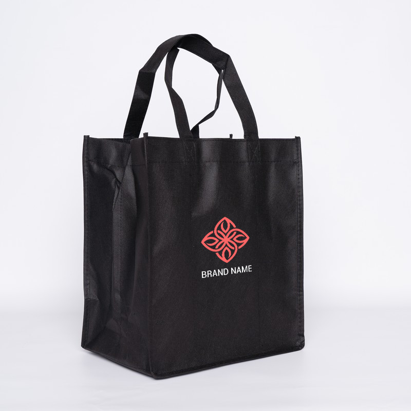 28x20x33 CM | NON-WOVEN TNT LUS BOTTLE BAG | SCREEN PRINTING ON TWO SIDES IN TWO COLORS